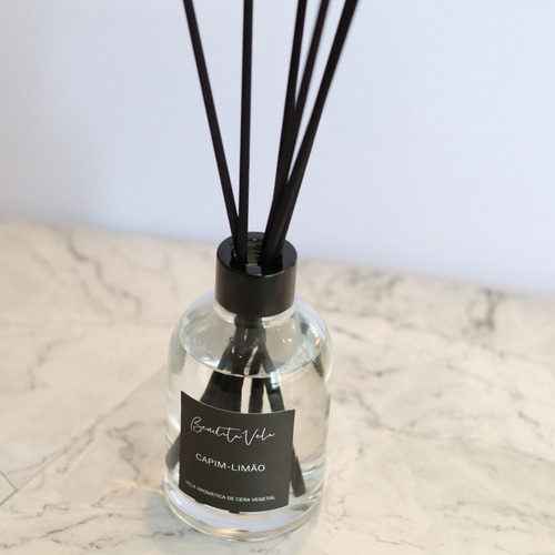 Aromatizador De Varetas Capim-limão Com Óleo Essencial Cor Âmbar