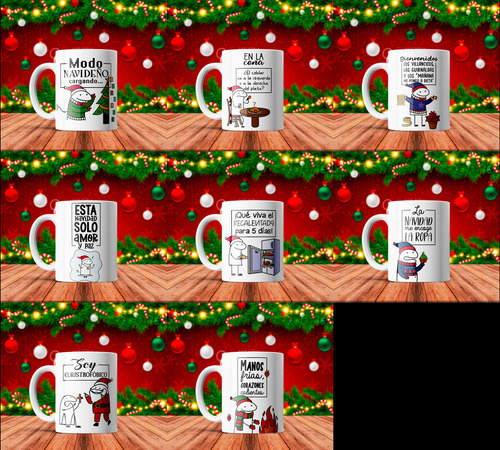 302 Diseños Digitales Navideños Formatos Varios Sublimar Dtf