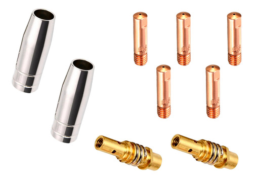 Kit - Bocal/porta/bicos 0,8/1,0 Ou 1,2mm Tocha Mig 115/150