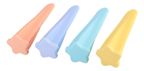 4pcs Silicone Ice Pop Mold Dustproof Safety Freezing Ice