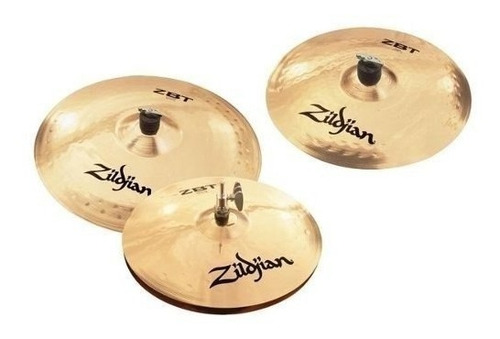 Imagen 3 de 3 de Set Platillos Zildjian Zbt Hh13 + Cr18 + Crash Gratis Cuotas