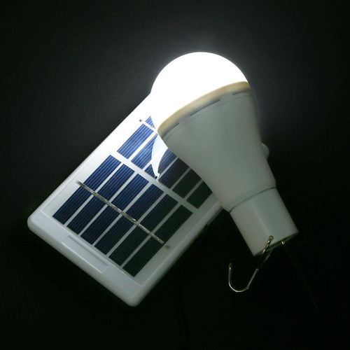 Lámpara De Bombilla Recargable Con Luz Solar Led De 25 Cob D