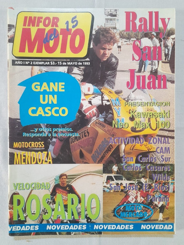 #z Lote 2 Revistas Infor Moto Del 15 Año 1993 Ver