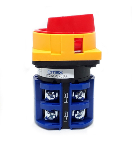 Chave Rotativa Lw26gs-63a 4 Polos Com Trava Para Cadeado