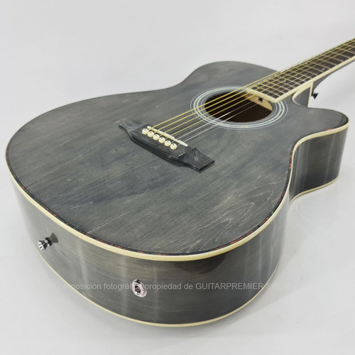 Imagen 9 de 10 de Guitarra Acustica Premium Amplificador Cable Pua Funda Combo