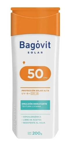Bagovit Solar Fps50 Emulsión Hidratante  X200ml