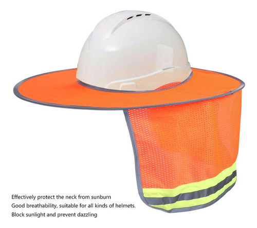 Sombra De Casco De Seguridad Transpirable Con Protector Sola