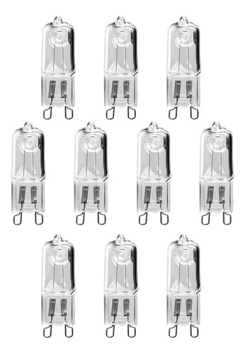 10x G9 Bombilla 60w G9 Bombillas Halógenas 2 Pines Para