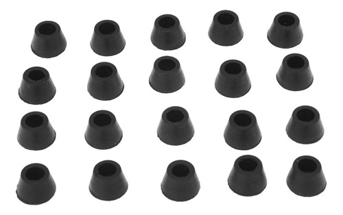 20 Tapones Negros Para Patas De Muebles De Goma Para Sillas,