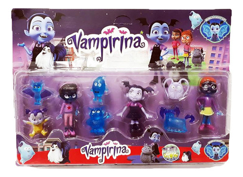 Vampirina Y Sus Amigos Muñecos X9 Personajes De 5 A 10cm C/u