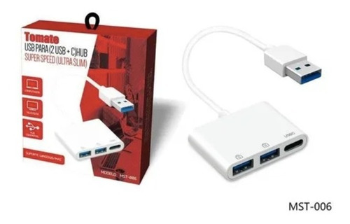 Adaptador Hub Usb +usb C (type-c) Compatível Com Windows Mac