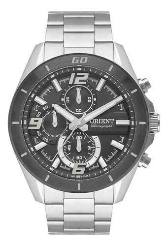 Relógio Masculino Orient Cronógrafo Prata Mbssc229 G2sx