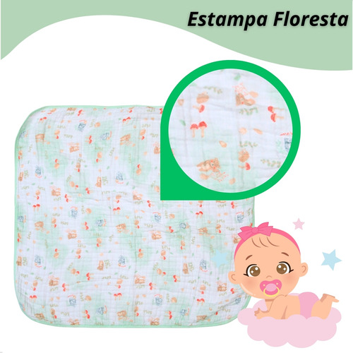 Toalha De Banho Infantil Bebê Soft Capuz Fralda Algodão