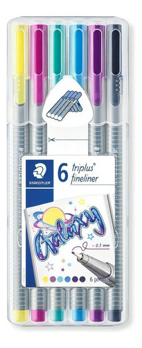 Plumígrafos Staedtler Triplus Fineliner, Estuche X 6 Galaxy