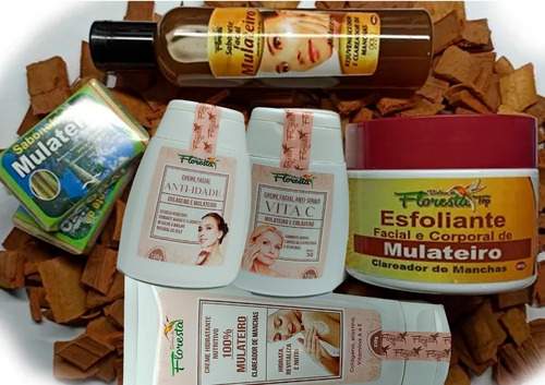 Kit 7 Produtos De Mulateiro Beleza Da Floresta Amazonas