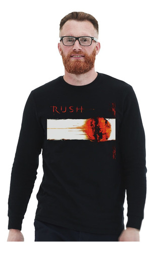 Polera Ml Rush Vapor Trails Rock Impresión Directa