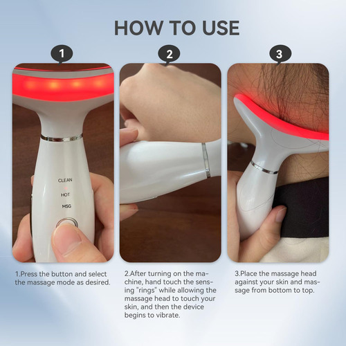 Masajeador Facial Para Cuello, Masajeador Facial Portátil 3