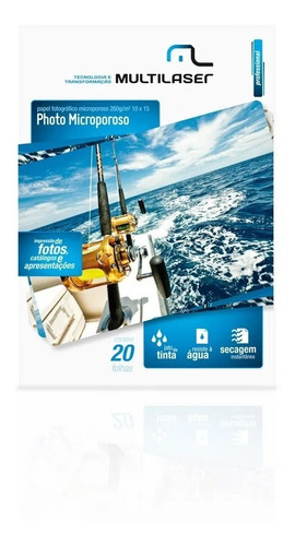 Papel Fotografico Microporoso A6 260gm Multilaser - Pe017