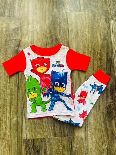 Pijamas Para Niños De Mono Y Franela. Pj Masks 