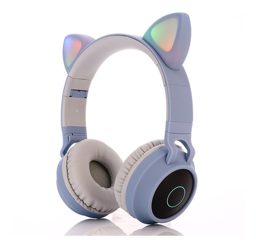 Kawaii Cat Ear Bluetooth 5.0 Auriculares Led Auriculares