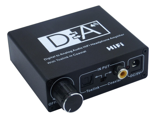 Convertidor De Audio Digital A Analógico Hifi Dac Amp Rca 3.