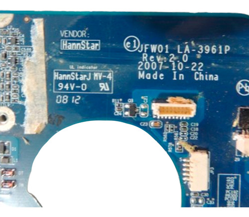 Placa Mãe P/notebook Intelbras/positivo Jfw01 La-3961p Usado (Usado)