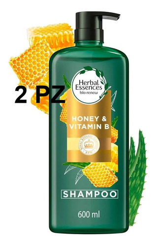 Shampoo Herbal Essences® Miel Y Vitamina B 600 Ml 2 Pack