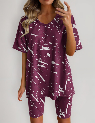 Blusa Casual Con Cuello Redondo A La Moda Para Mujer