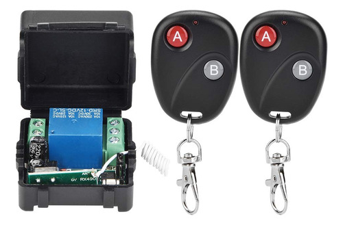 Interruptor Inalámbrico Rf 433 Mhz 12v 10a Con 2 Controles