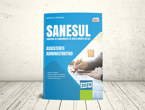 Apostila Assistente Administrativo - Sanesul Ms 2024 - Editora Opção