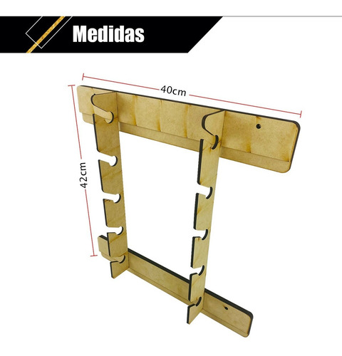 Imagen 4 de 10 de Perchero Organizador Porta Gorras Colgar Pared 10 Espacios