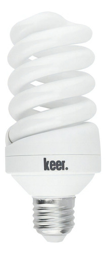 Foco Espiral Ahorrador Keer No.30 Luz Fría 20w Base E27