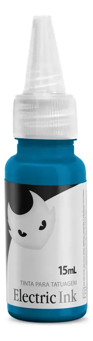 Tinta Electric Ink Tatuagem Tattoo 15ml - Cores Azul Ceu