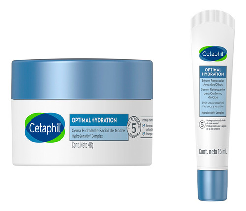 Set Crema De Noche + Cont De Ojos Optimal Hydration Cetaphil