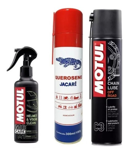 Motul Mc Care C3 + M1 + Querosene Aerossol Spray