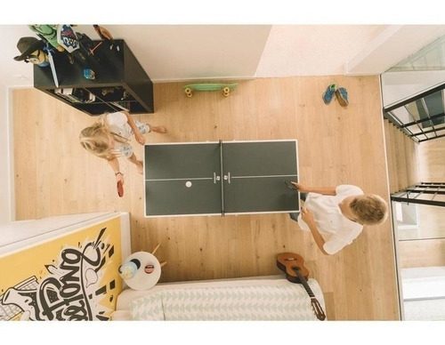Mesa De Ping Pong Ppt 130 Small Indoor Portátil Con Raquetas