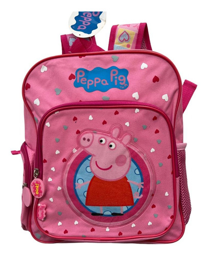 Mochila Peppa Espalda De Tela De Lujo, 3 Bolsillos