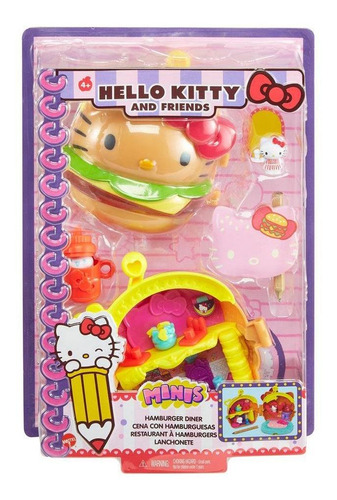 Sanrio Compacto Mini Hello Kitty - Cena Con Hamburguesas Gvb