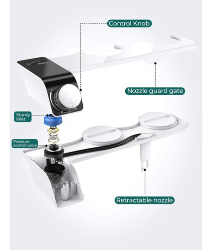 Xx Bidet De Agua Fría Baño Wc Inodoro No Eléctrico Genérico