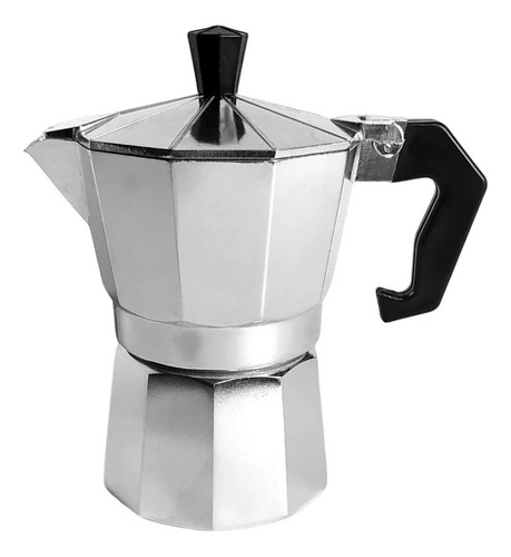 Cafetera Moka Express Estilo Italiana De Aluminio 3 Pocillos