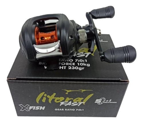 Reel Rotativo Huevito Litoral Fast Power Baitcasting