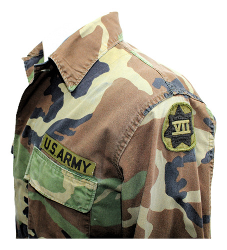 Gandola De Botão, U.s. Army, Woodland Type One, Small (Usado)