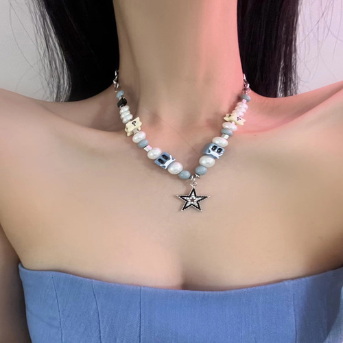 (2 #mold) Genial Collar Con Colgante De Estrella, Elegante G