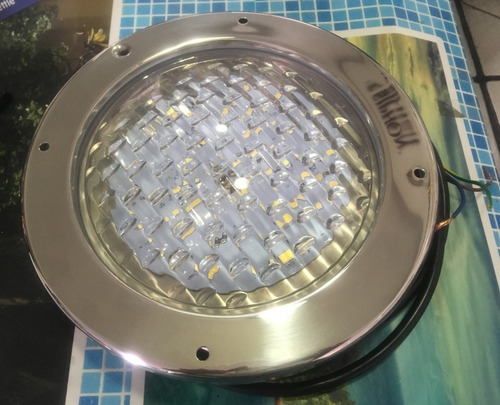 Lampara Led Color Alberca 24w 25cm Ultra Plana 3.2m Cable