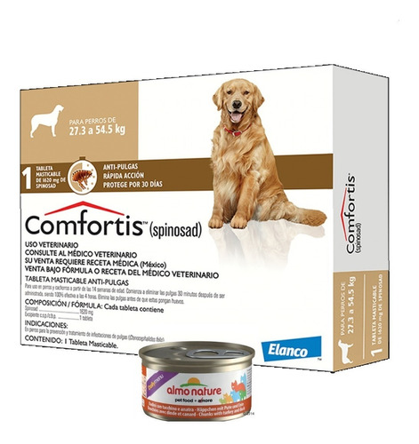 Pastilla Antipulgas Perros Comfortis 27.3 A 54.5kg! 