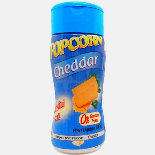 Combo 3 Temperos Pipoca Popcorn Sabores Cheddar, Sal Popcorn