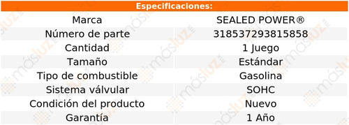 Kit De Bujes Árbol Levas Std 310 L4 1.5l 82 Sealed Power