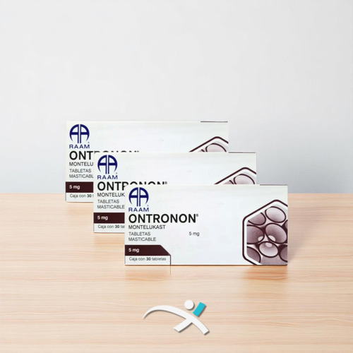 Montelukast 5 Mg Ontronon Pack Con 90 Tabletas Masticables