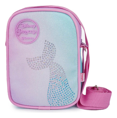 Bolsa Pampili Sereia Strass Rosa Princesa Ariel Disney