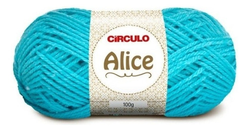 Lã Alice Tricô Circulo Novelo 200m 100g (500 Tex) Cor 5556 - Tiffany